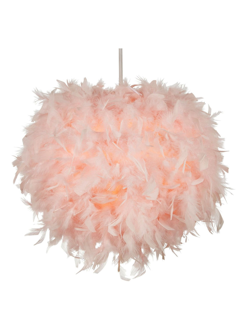 Glow pink ball shade ceiling light 40cm, British brand