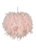 Glow pink ball shade ceiling light 40cm, British brand