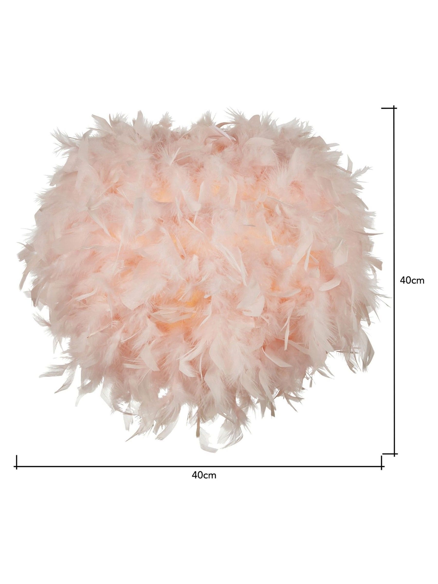 Glow pink ball shade ceiling light 40cm, British brand