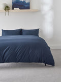 White Easy Care Polycotton Plain Duvet Cover and Pillowcase Set