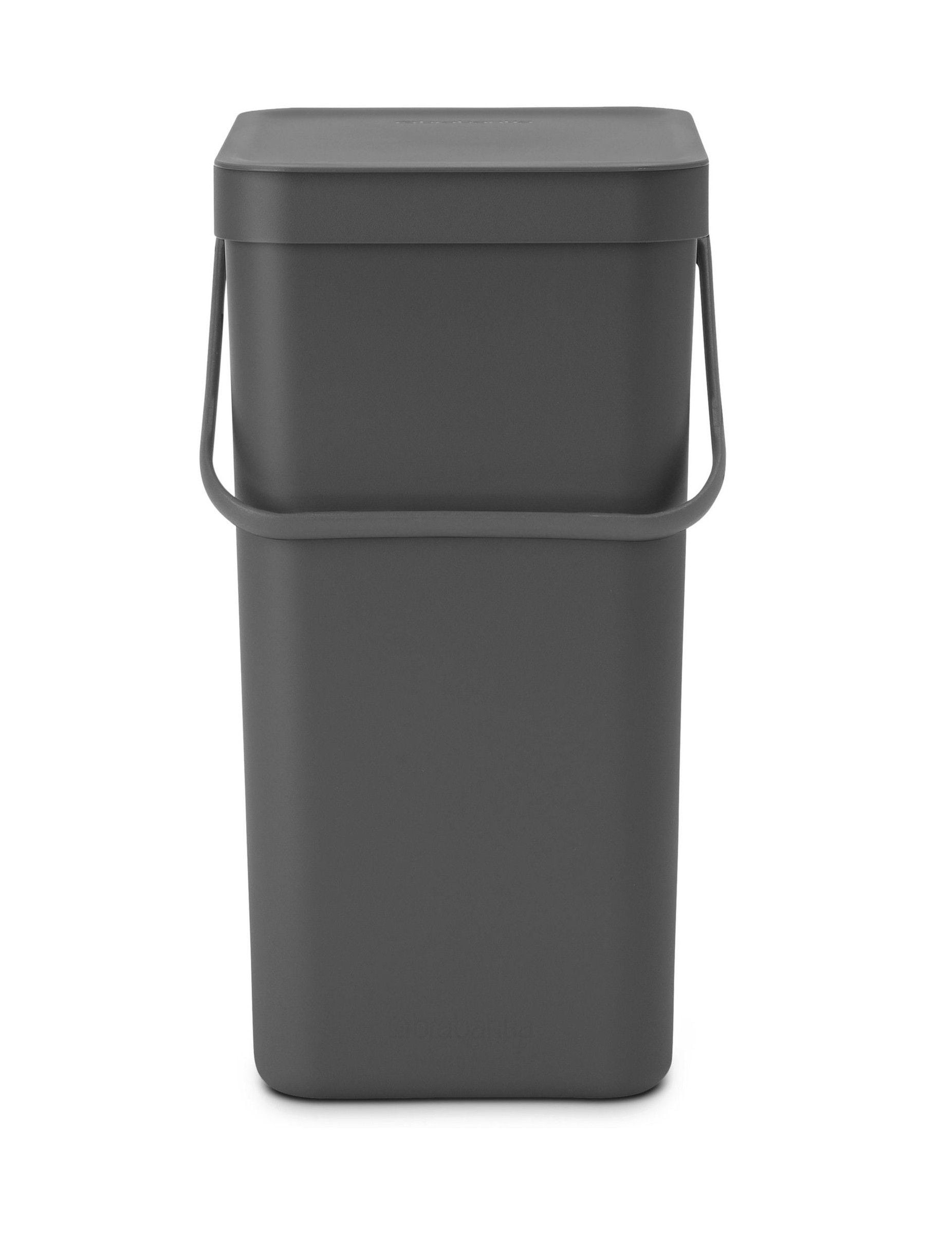 Brabantia Grey Sort & Go 16L waste bin - British product