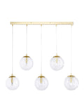 BHS Gold Byron Bar 5 Ceiling Light Pendant - British product