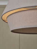 BHS grey drum shade ceiling light 20cm, UK version