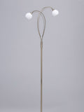BHS Brass Soni Floor Lamp with opal glass shades (British brand)