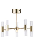 BHS brass Lois semi-flush chandelier ceiling light (British brand)