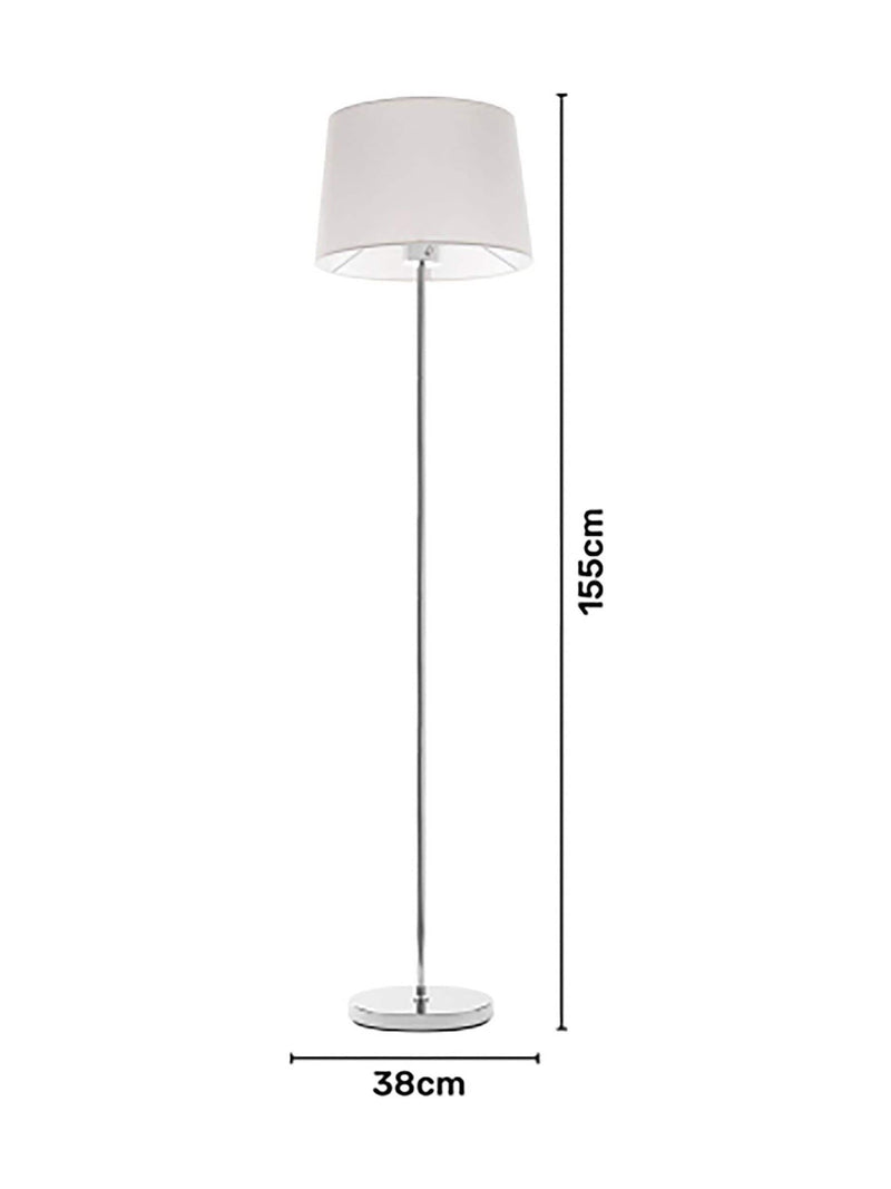 BHS Chrome Mira Stem Touch floor lamp, imported from the UK