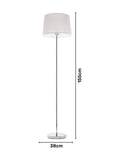 BHS Chrome Mira Stem Touch floor lamp, imported from the UK