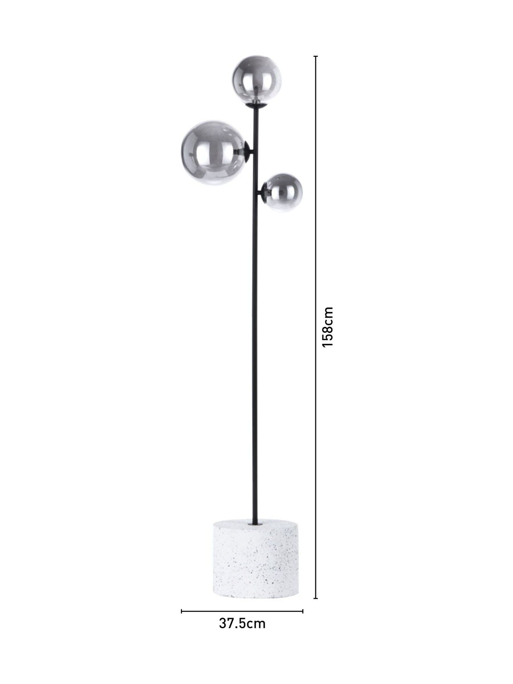 BHS Black Forella floor lamp, imported from the UK