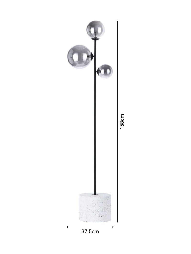 BHS Black Forella floor lamp, imported from the UK