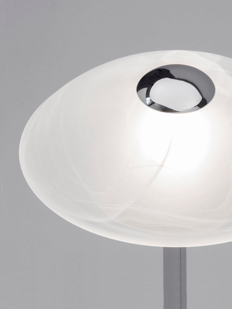 BHS Chrome Archie Touch Table Lamp 27cm UK version