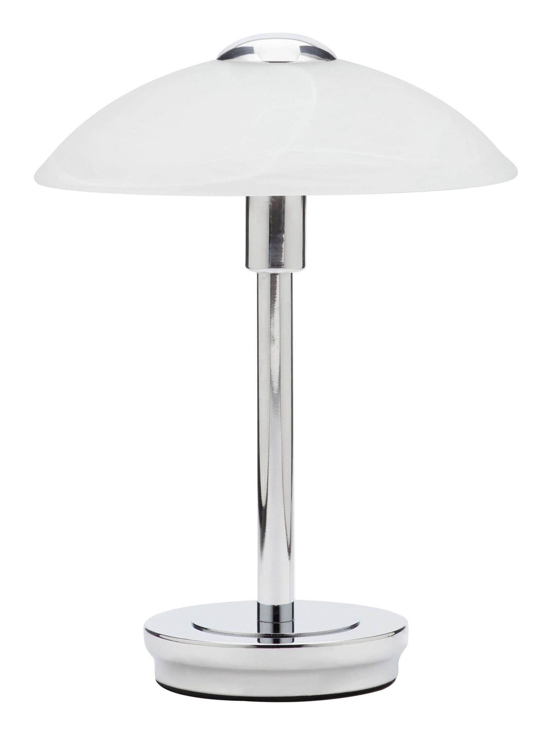 BHS Chrome Archie Touch Table Lamp 27cm UK version