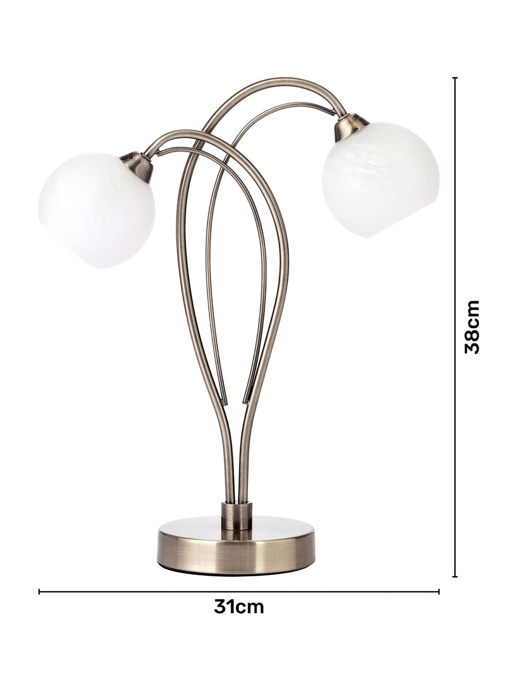 BHS Brass Soni table lamp antique brass finish - British product