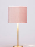 BHS pink velvet table lamp 37cm tall, UK version
