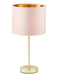 BHS pink velvet table lamp 37cm tall, UK version