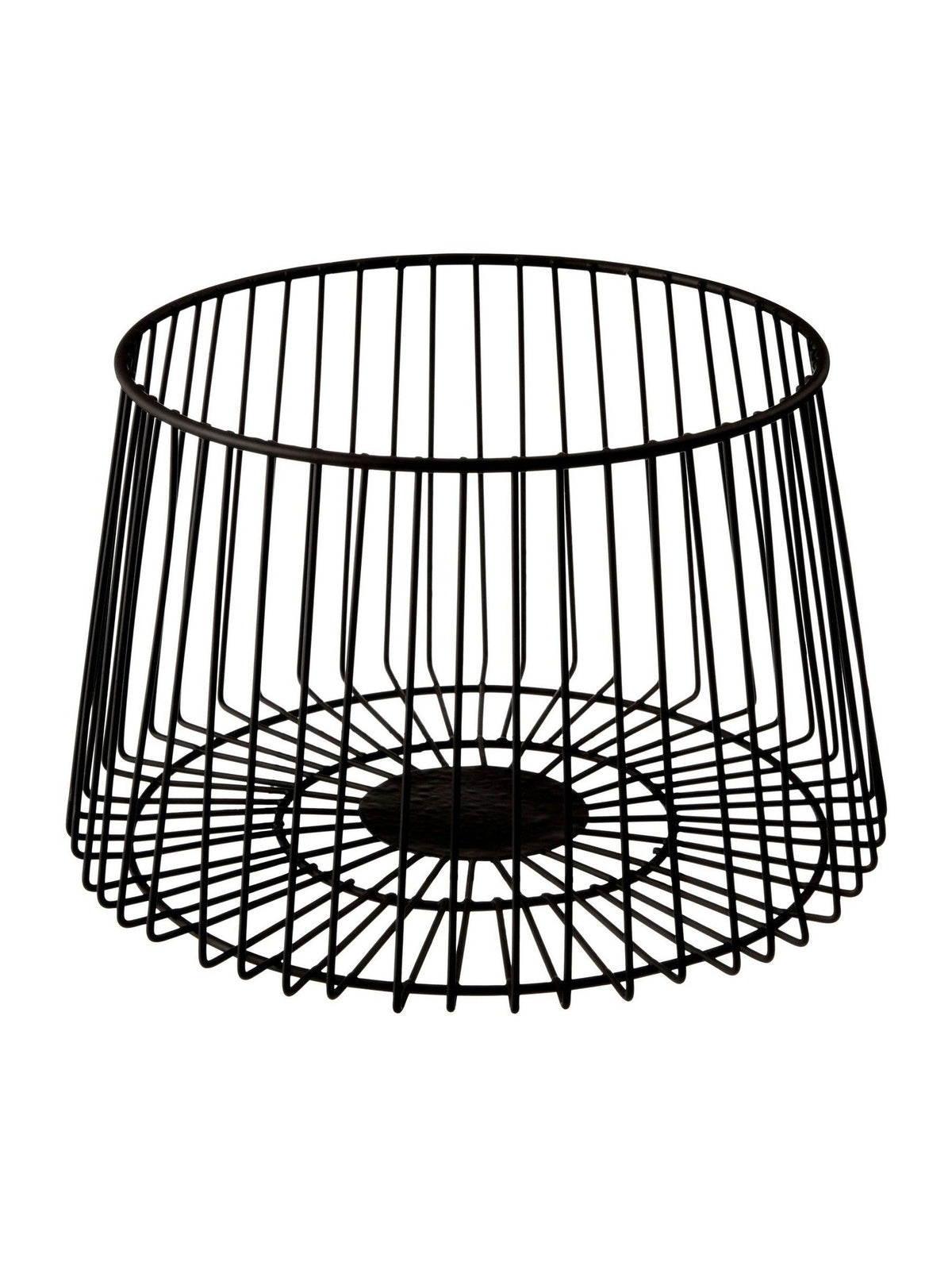 Interiors by Premier Black Matte Black Vertex Deco Fruit Basket