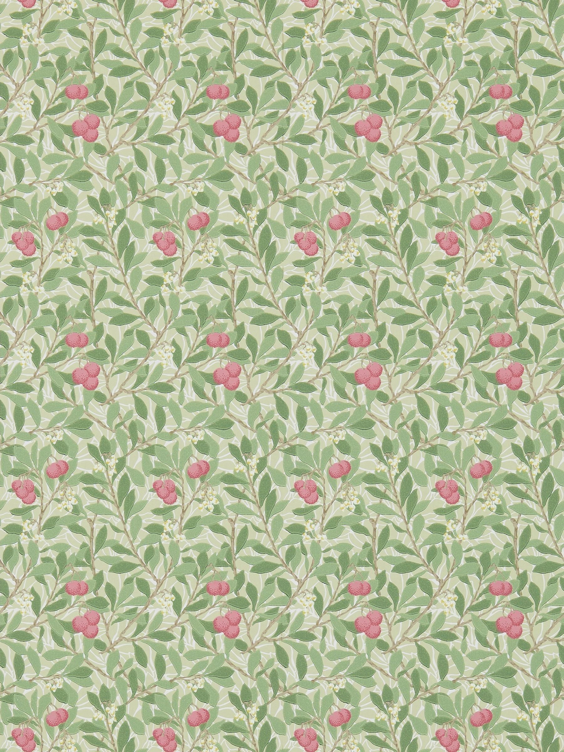 Morris & Co. green arbutus wallpaper 10.05m - British product