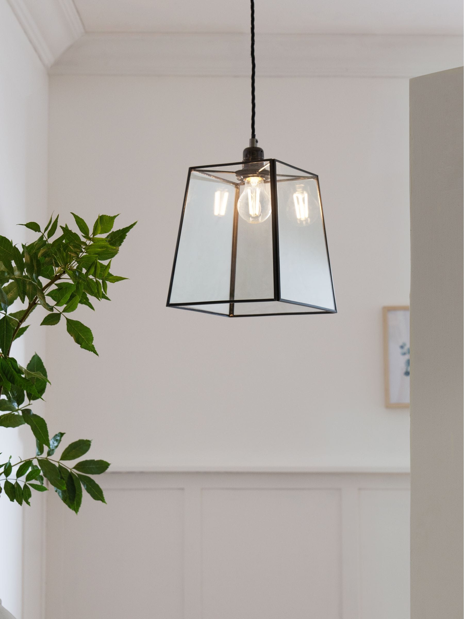 Next Warwick pendant lamp shade black 24cm (British brand)
