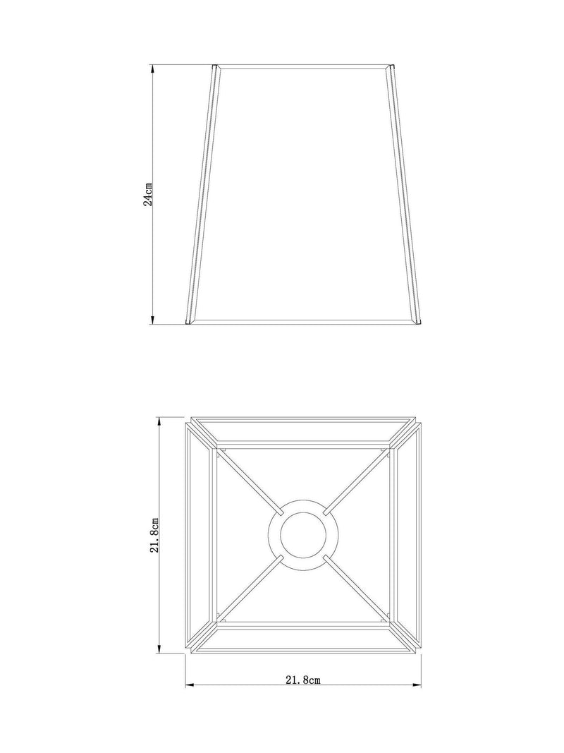 Next Warwick pendant lamp shade black 24cm (British brand)