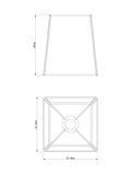 Next Warwick pendant lamp shade black 24cm (British brand)