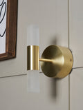 BHS Brass Lois 2 wall light integrated LED, imported from the UK