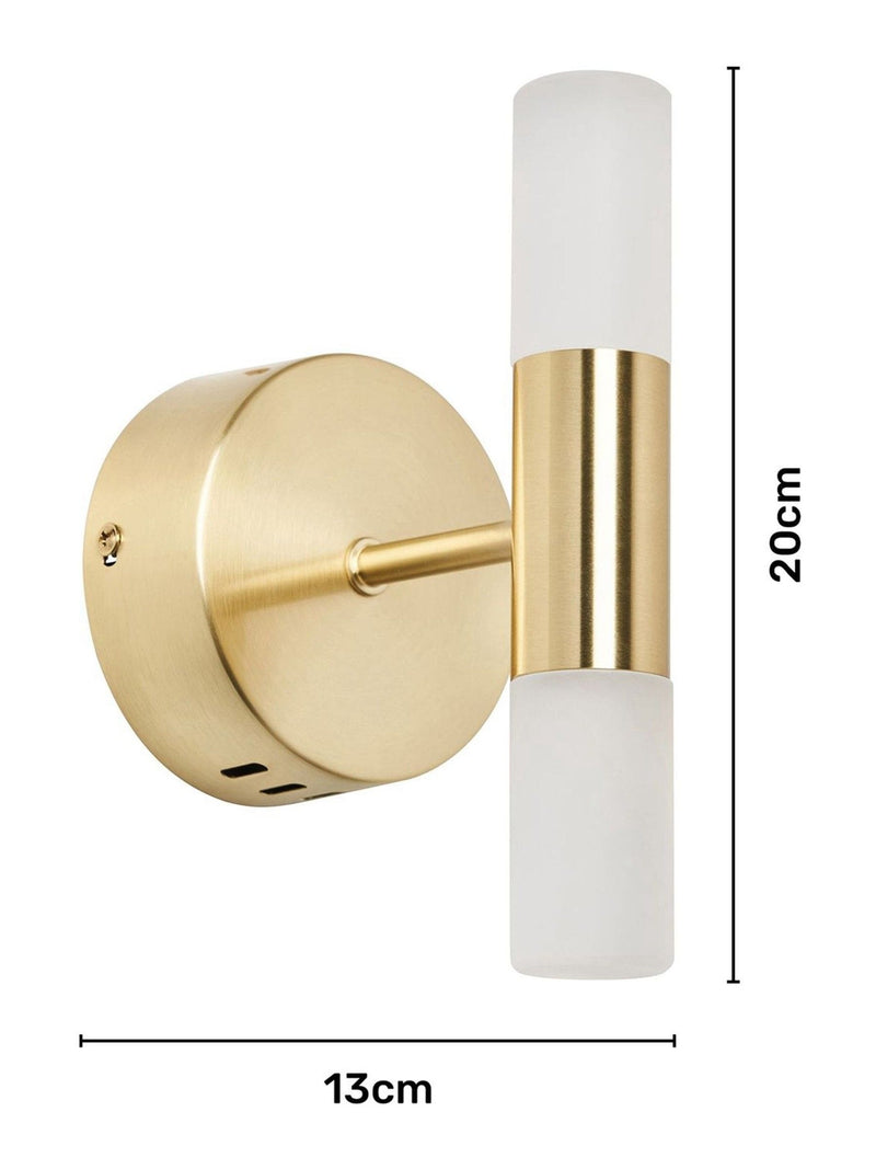 BHS Brass Lois 2 wall light integrated LED, imported from the UK