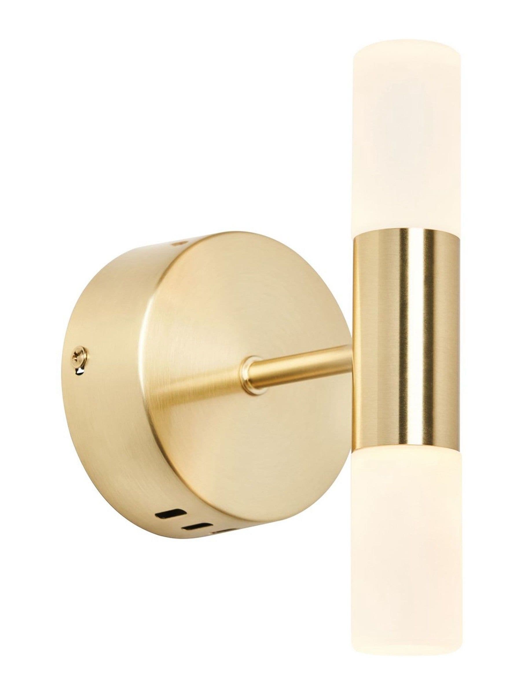 BHS Brass Lois 2 wall light integrated LED, imported from the UK