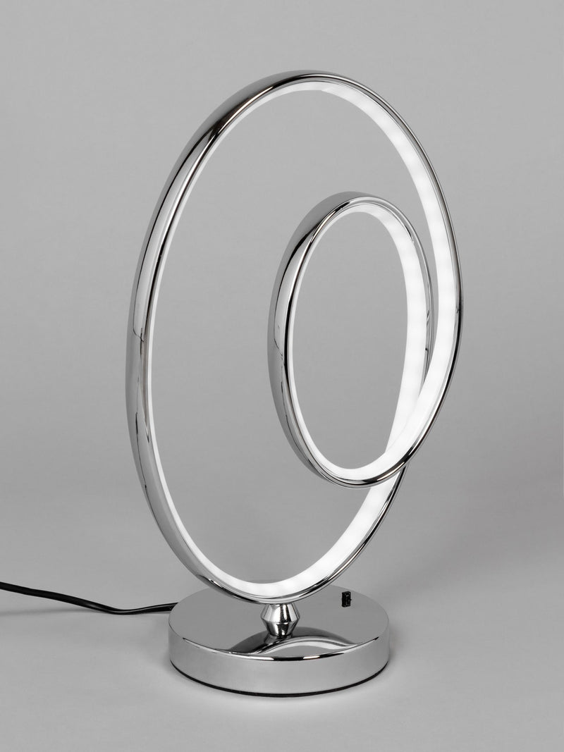 BHS Renzo RGB LED table lamp chrome finish - British product