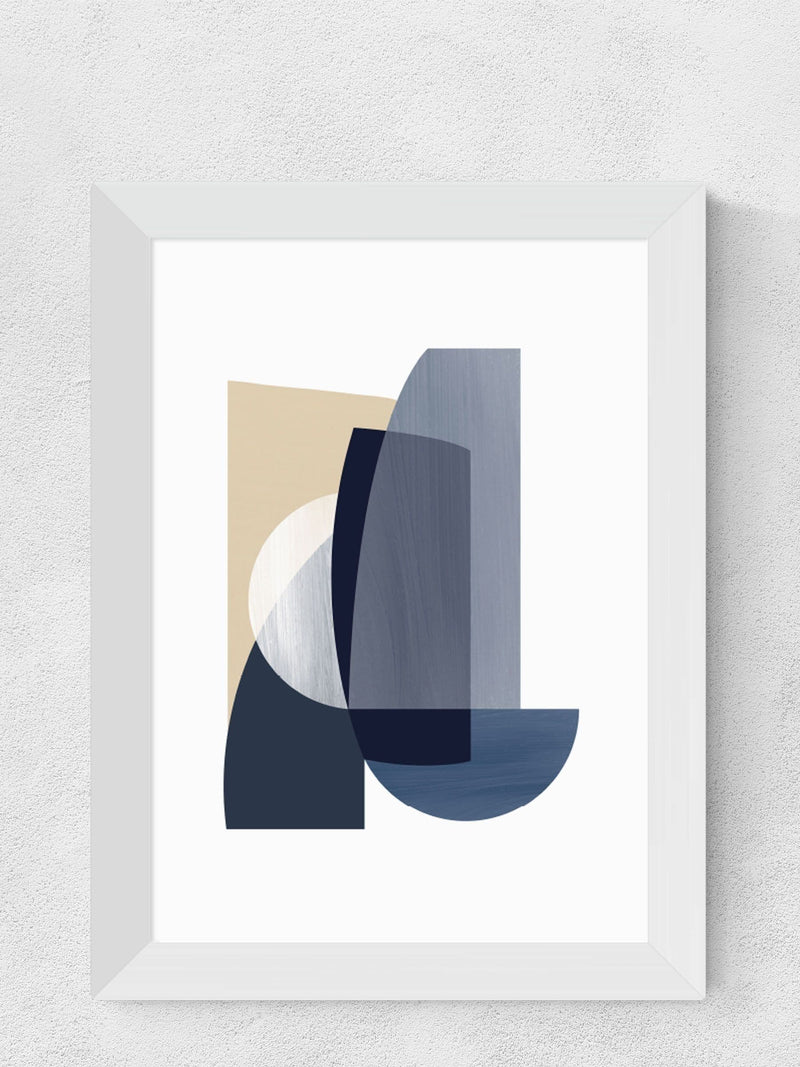 East End Prints Blue Abstract IV Print by Anna Mainz