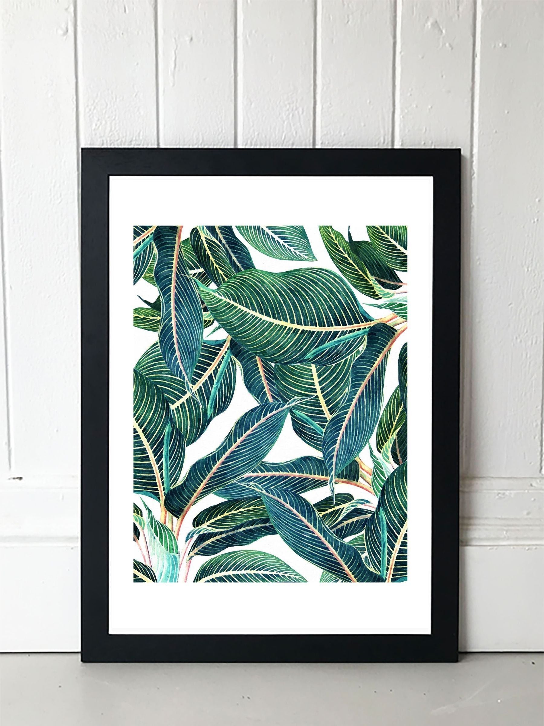 East End Prints Green Edge and Dance Framed Art Print, UK version