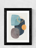 East End Prints Blue Cyra framed art print, imported from the UK
