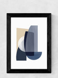 East End Prints Blue Abstract IV Print by Anna Mainz