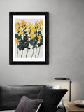 East End Prints Yellow Orchids 7 Print by Garima Dhawan