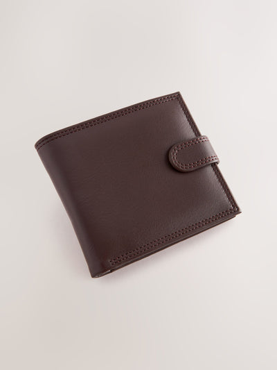Next Brown Popper Wallet- Buy online at McGrocer
