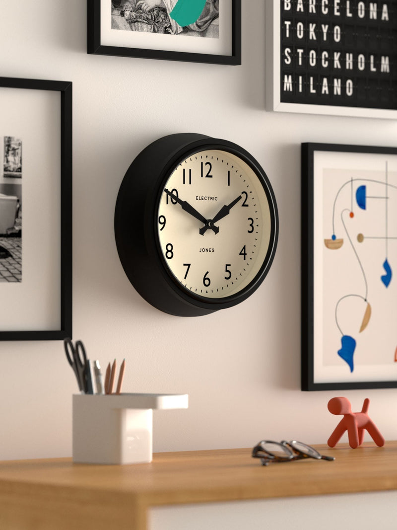 Jones Clocks Clear Blue Telecom wall clock 27cm, UK version