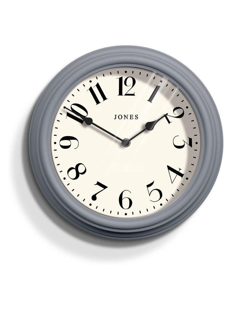 Jones Clocks French Navy Blue wall clock 30.5cm diameter, UK version