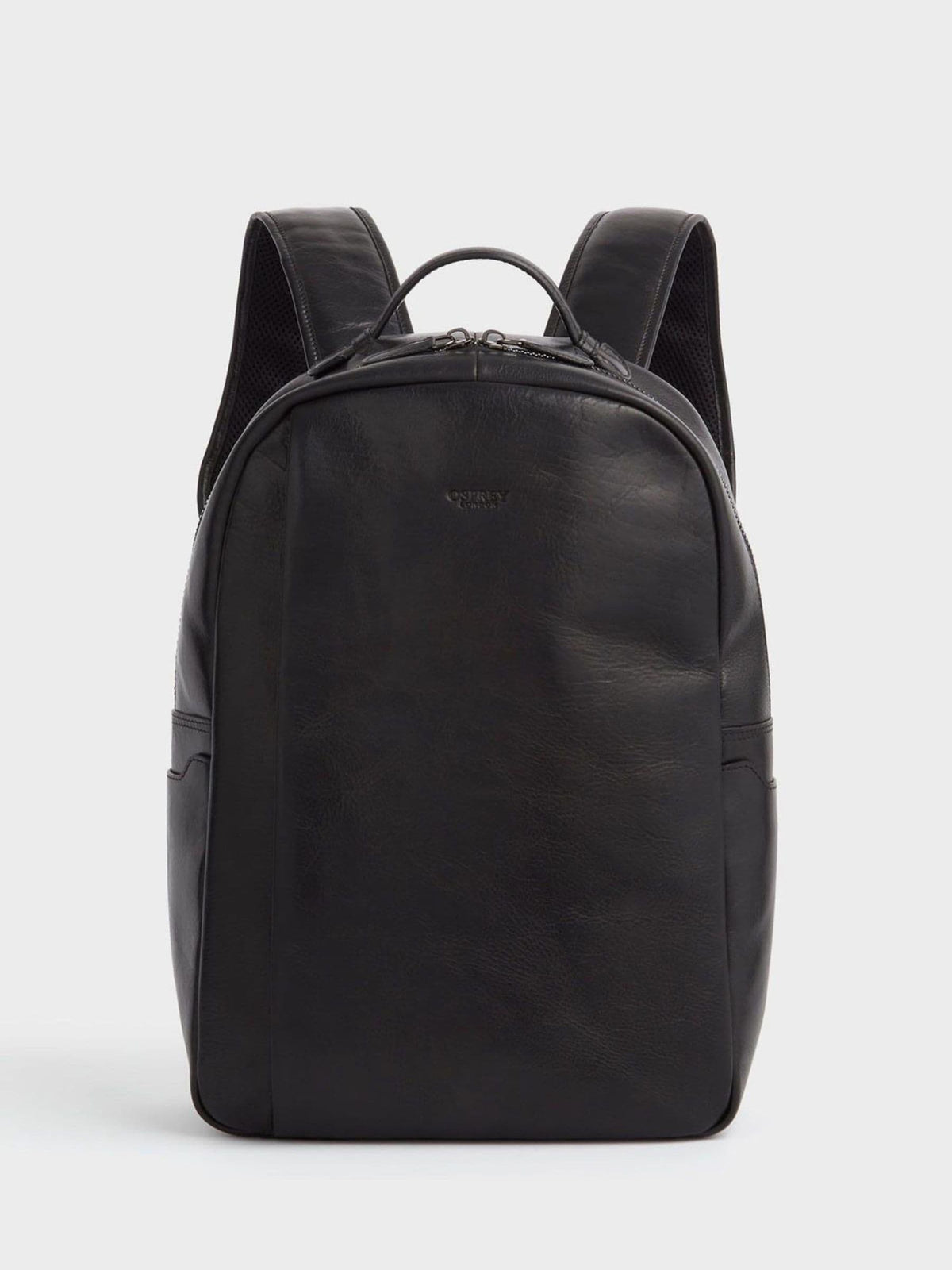 Osprey London black Carter saddle leather backpack - British product