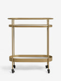 Gold Oval Drinks Trolley