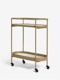 Gold Oval Drinks Trolley