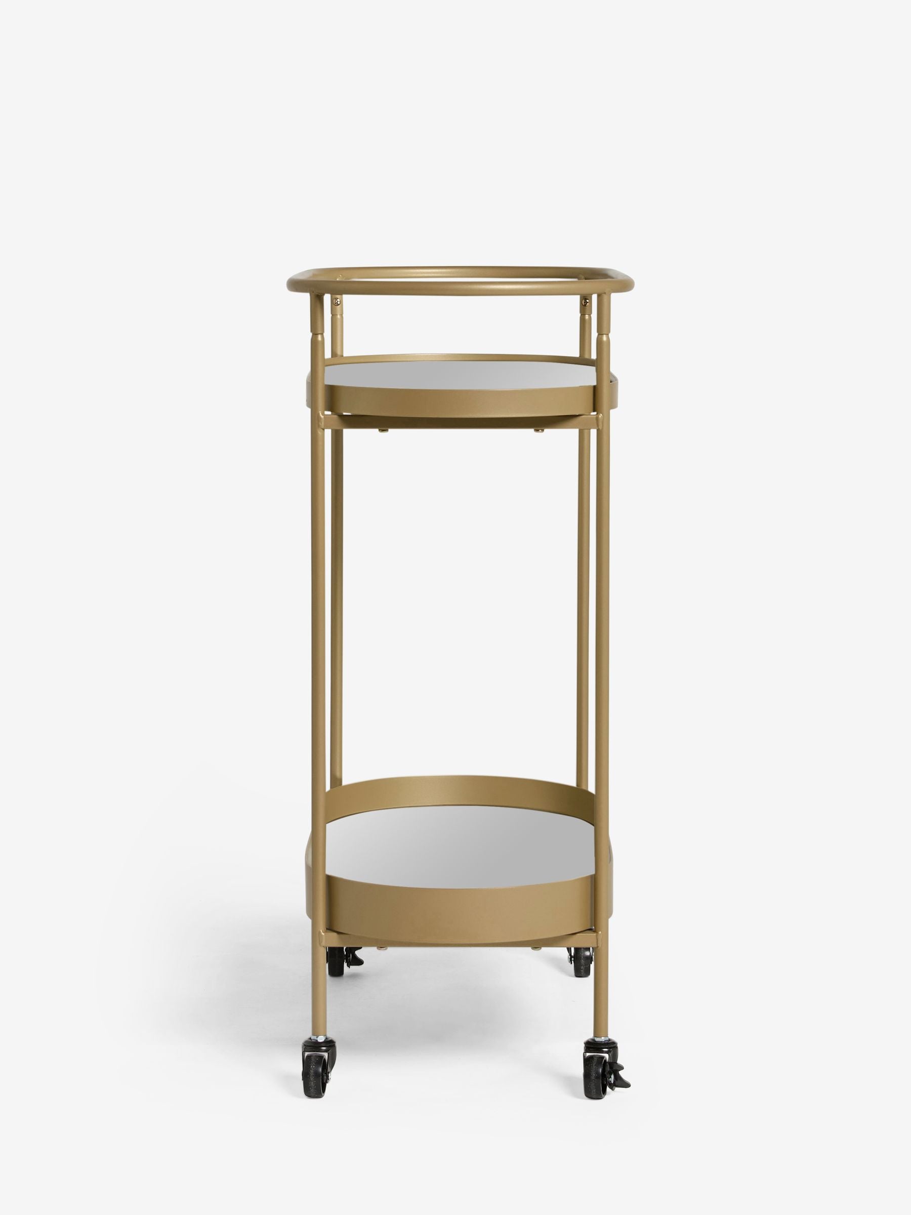 Gold Oval Drinks Trolley
