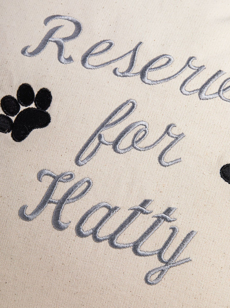 RUFF personalised cushion for dog memory 100% cotton (British brand)