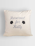 RUFF personalised cushion for dog memory 100% cotton (British brand)
