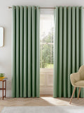Helena Springfield Sage Eden Lined Eyelet Curtains
