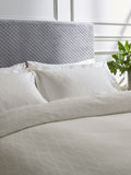 Bedeck of Belfast Chalk Ravello duvet cover and pillowcase set - British product