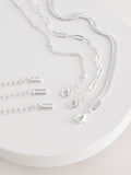 Silver Tone 3 Layer Multi Chain Necklace, UK version