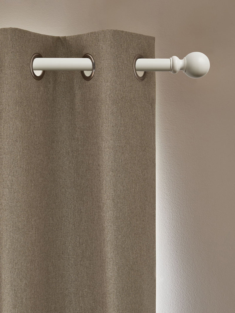 Natural Soft Marl Blackout/Thermal Eyelet Curtains
