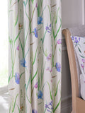 Floral blackout curtains, spring meadow design, UK version