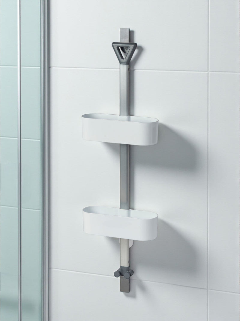 Showerdrape White Elements shower caddy, UK version