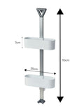 Showerdrape White Elements shower caddy, UK version
