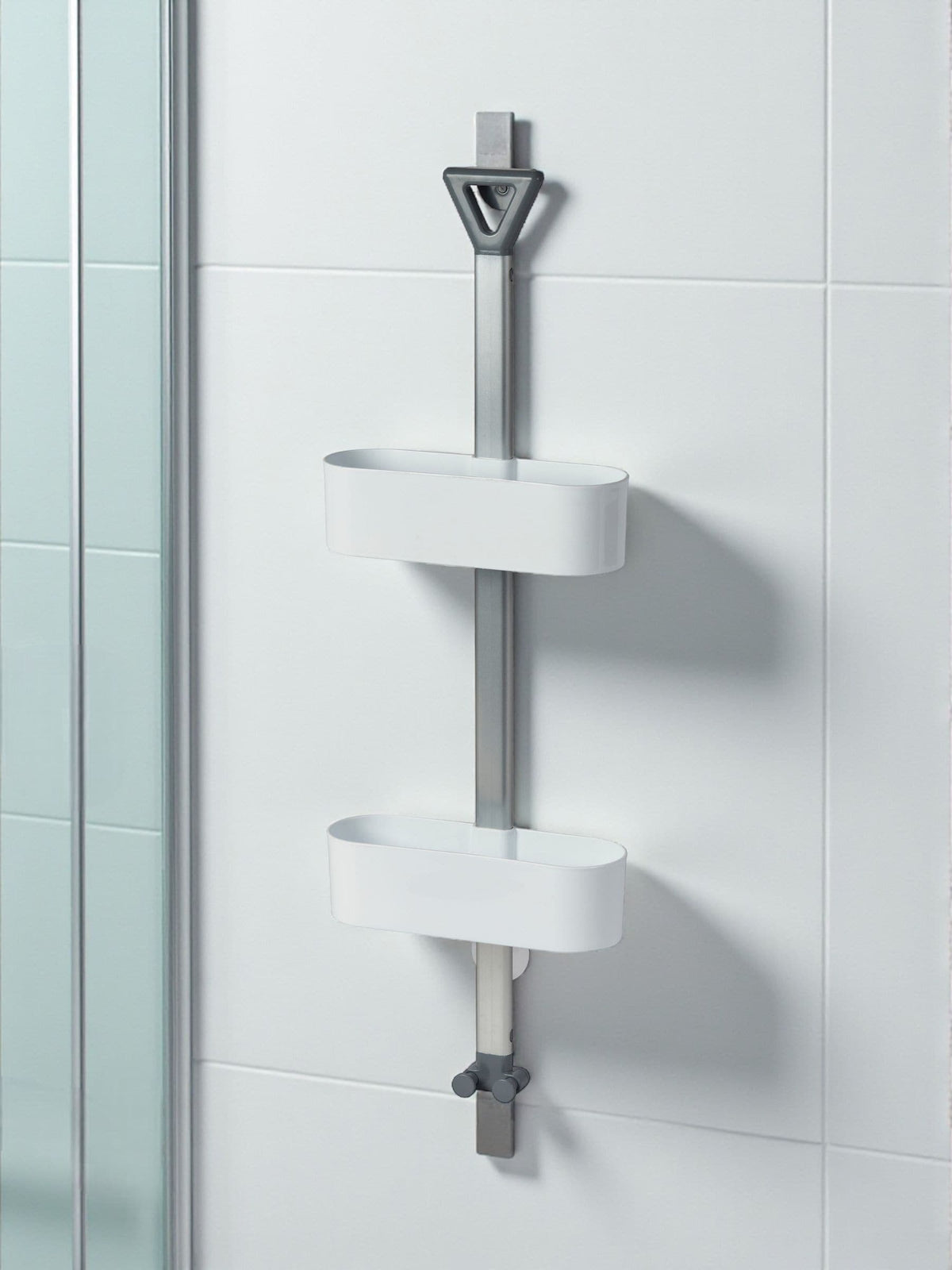 Showerdrape White Elements shower caddy, UK version