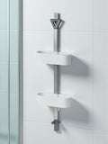 Showerdrape White Elements shower caddy, UK version